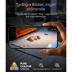 Eufy C31 Övervakningskamera med 360° panorering Vit