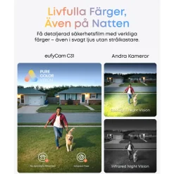 Eufy C31 Övervakningskamera med 360° panorering Grön