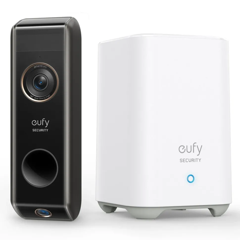 Eufy Dual Video Doorbell 2K Dörrklocka med basstation