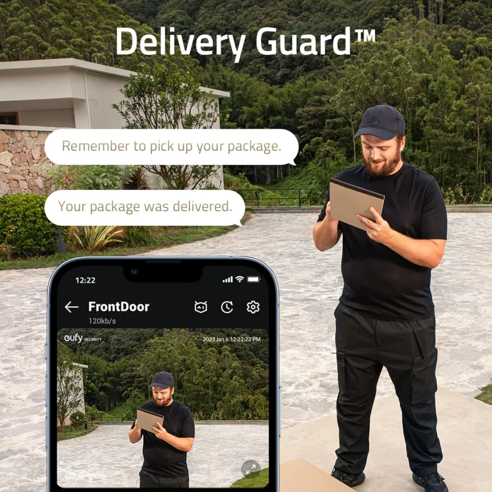 Eufy Dual Video Doorbell 2K Dörrklocka med basstation