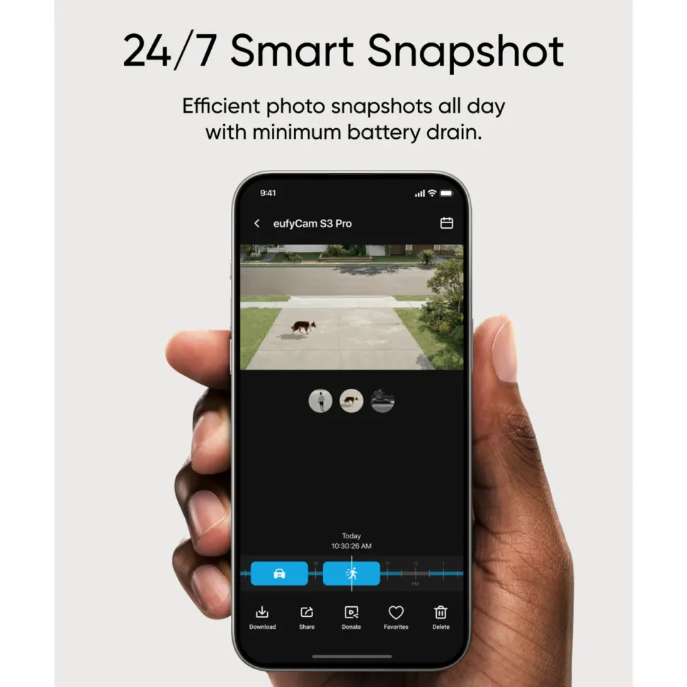 Eufy eufyCam S3 Pro Övervakningssystem med solpanel 2-pack