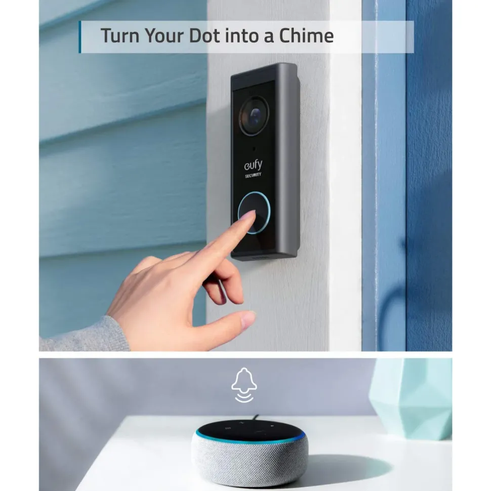 Eufy Video Doorbell 2K med basstation