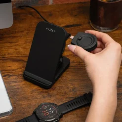 Fixed 3‑in‑1 Trådlös Laddstation för Garmin – Svart