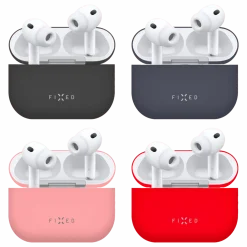 Fixed Silky Silikonfodral för Apple AirPods Pro 3 Röd