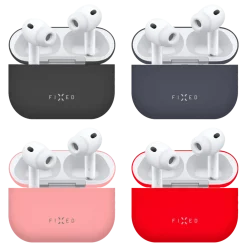 Fixed Silky Silikonfodral för Apple AirPods Pro 3 Blå