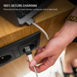 Fixed USB-datablocker 2-pack (USB-A/USB-C)