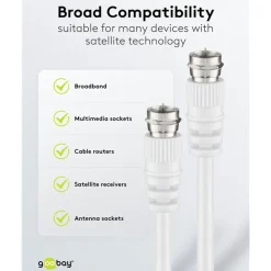 F-kabel Vit 5 m