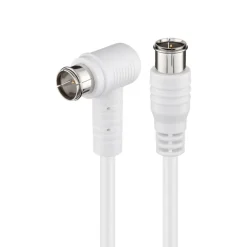 F-kabel Vit vinklad 5 m