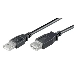 Förlängningskabel för USB Svart 1,8 m