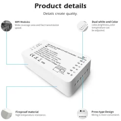 Gledopto RGB+CCT Wifi-controller för LED-list