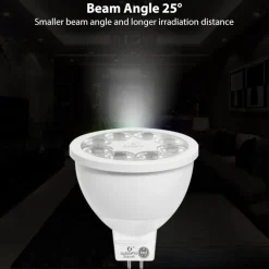 Gledopto Smart MR16 12 V LED-lampa RGB+CCT 250 lm