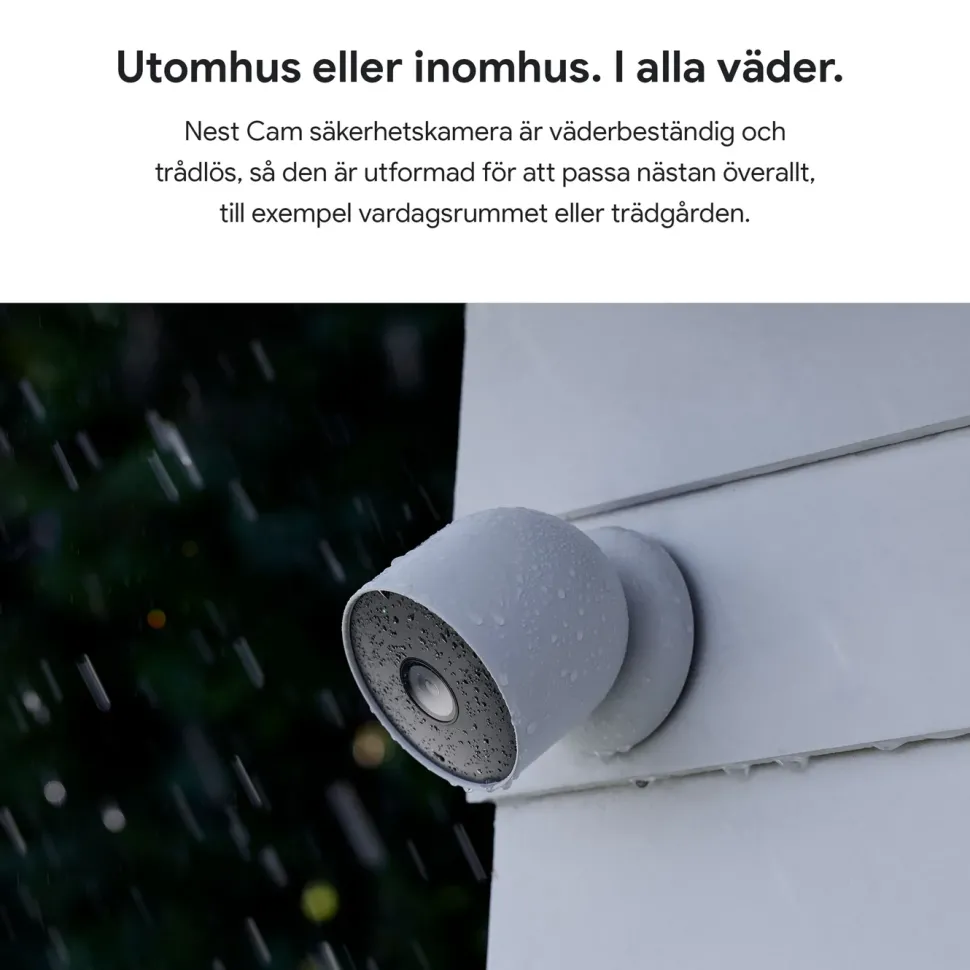 Google Nest Cam (battery) Trådlös övervakningskamera