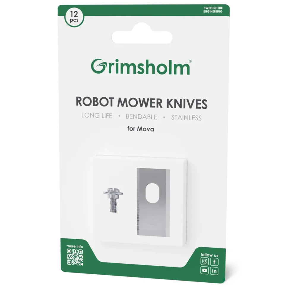 Grimsholm Knivar till MOVA-robotgräsklippare 12 st