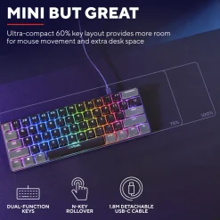 GXTrust Acira GXT867 Tangentbord 60%