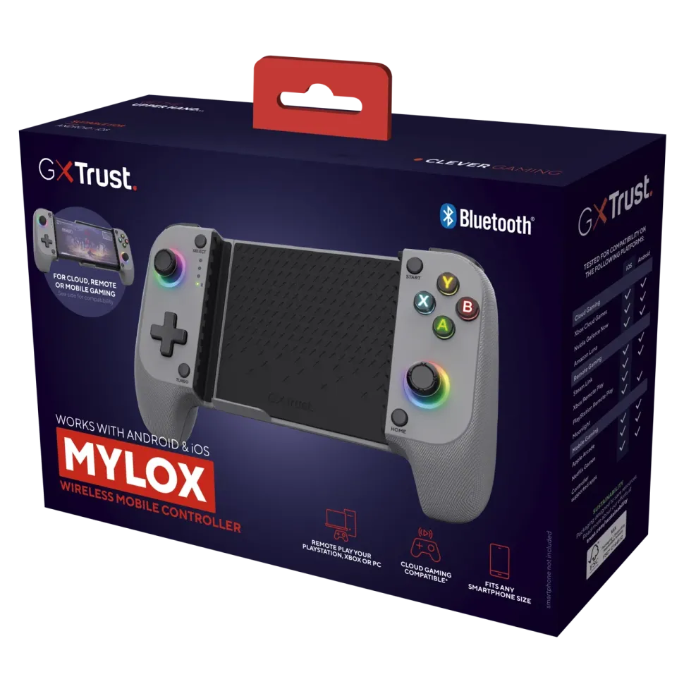 GXTrust GXT 735 Mylox trådlös mobil handkontroll Grå