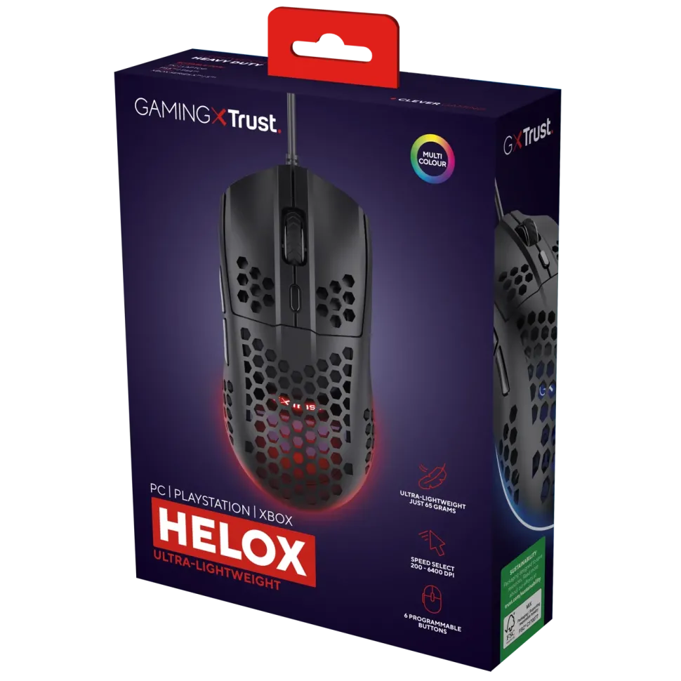 GXTrust Helox GXT928 Lightweight Svart