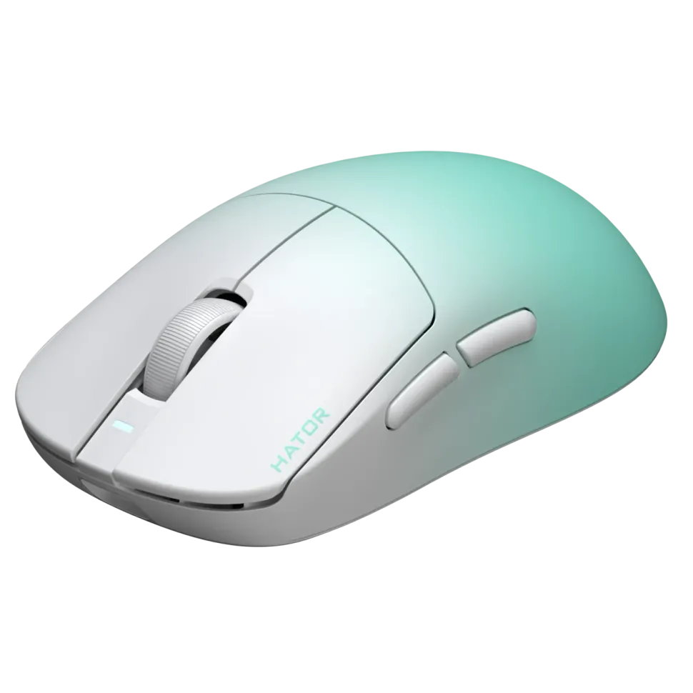Hator Quasar 3 Ultima 8K Wireless gamingmus Vit/mint