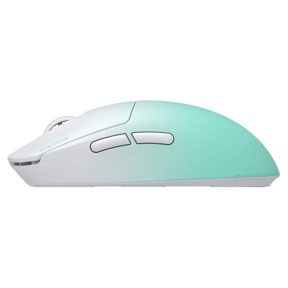 Hator Quasar 3 Ultima 8K Wireless gamingmus Vit/mint