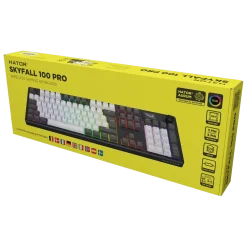 Hator Skyfall 100 Pro trådlöst gamingtangentbord Grå