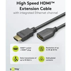 HDMI-förlängningskabel 4K/60 Hz 5 m