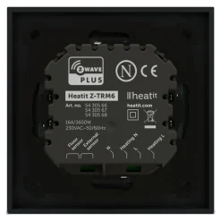 Heatit Z-TRM6 Termostat med Z-wave Black