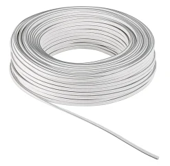 Högtalarkabel OFC 2,5 mm² Vit 50 m