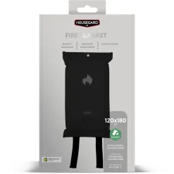 Housegard Brandfilt Design Edition 120x180 cm Svart