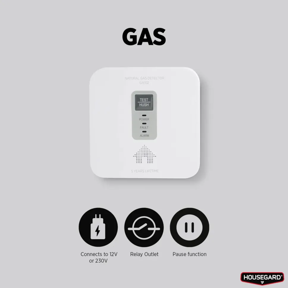 Housegard Gasvarnare för gasol, naturgas och stadsgas