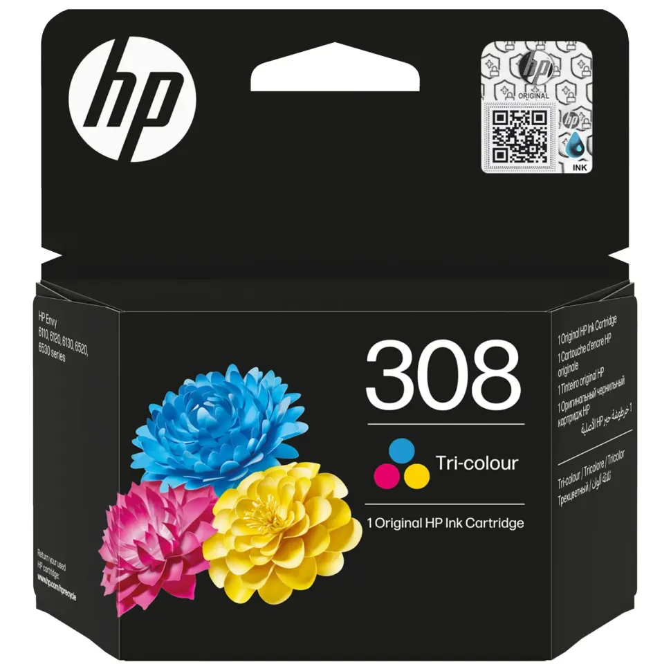 HP 308 Trefärgs bläckpatron