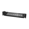 19"-hylla Svart 2U