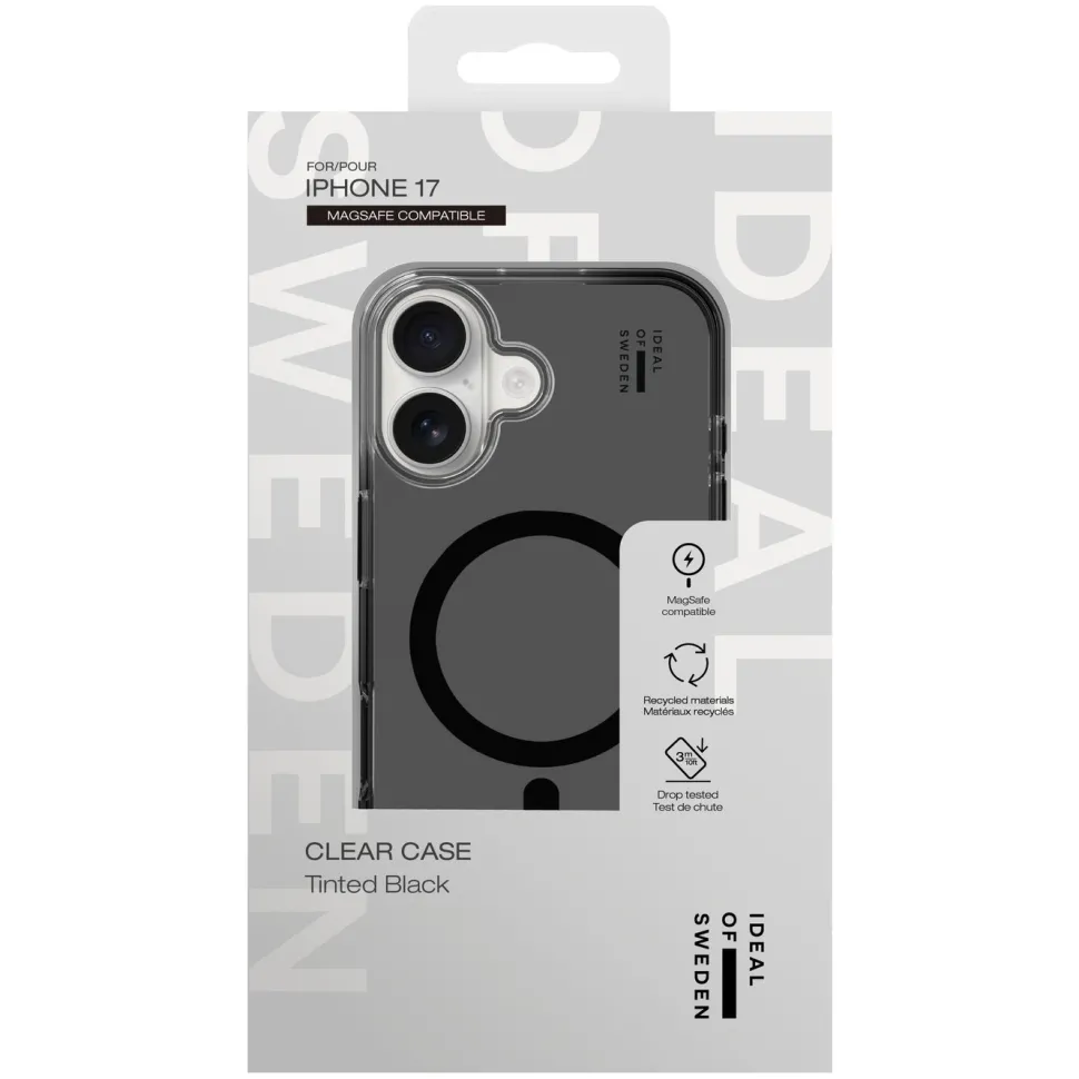IDEAL OF SWEDEN Clear MagSafe Case – mobilskal till iPhone 17 Tinted Black