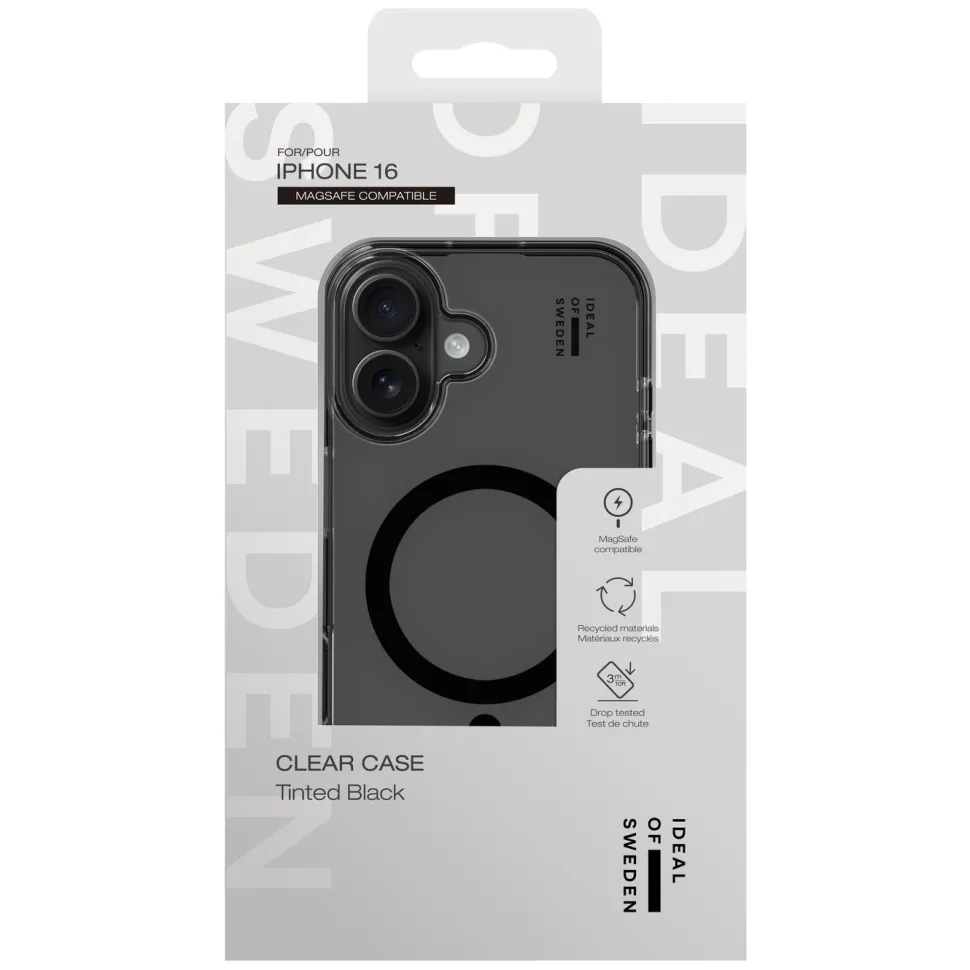 IDEAL OF SWEDEN Clear MagSafe Case – mobilskal till iPhone 16 Tinted Black