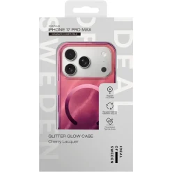 IDEAL OF SWEDEN Clear MagSafe Case – mobilskal till iPhone 17 Pro Max Cherry Lacquer