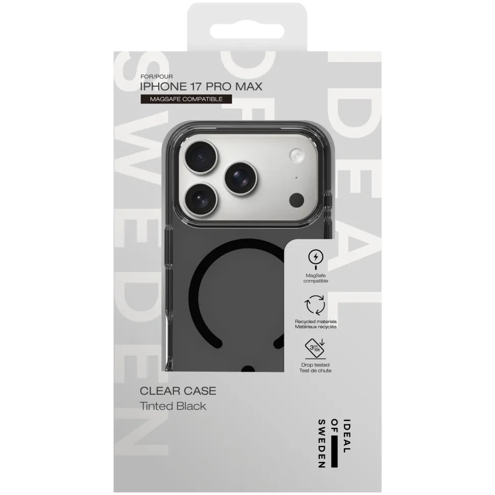 IDEAL OF SWEDEN Clear MagSafe Case – mobilskal till iPhone 17 Pro Max Tinted Black