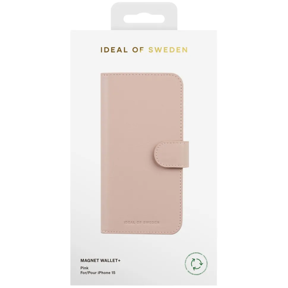 IDEAL OF SWEDEN Magnet Wallet+ för iPhone 15 Rosa