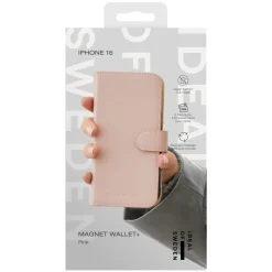 IDEAL OF SWEDEN Magnet Wallet+ - plånboksfodral till iPhone 16 Pink