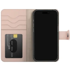 IDEAL OF SWEDEN Magnet Wallet+ för iPhone 15 Pro Rosa