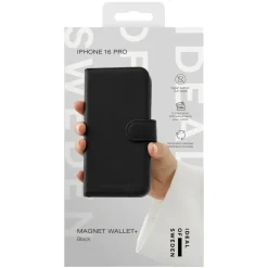 IDEAL OF SWEDEN Magnet Wallet+ - plånboksfodral till iPhone 16 Pro Black