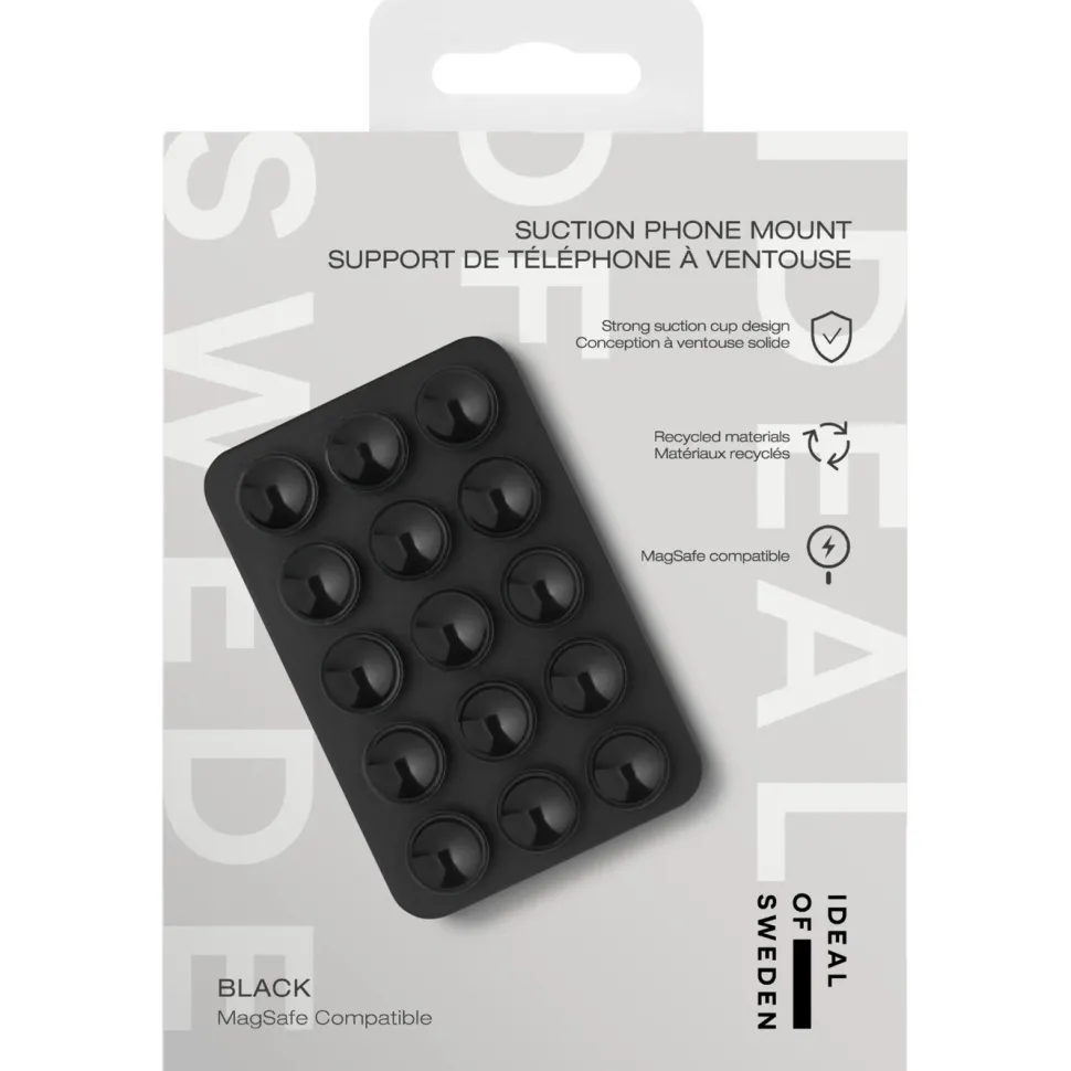 IDEAL OF SWEDEN MagSafe Suction Phone Mount – mobilhållare med sugfäste Black