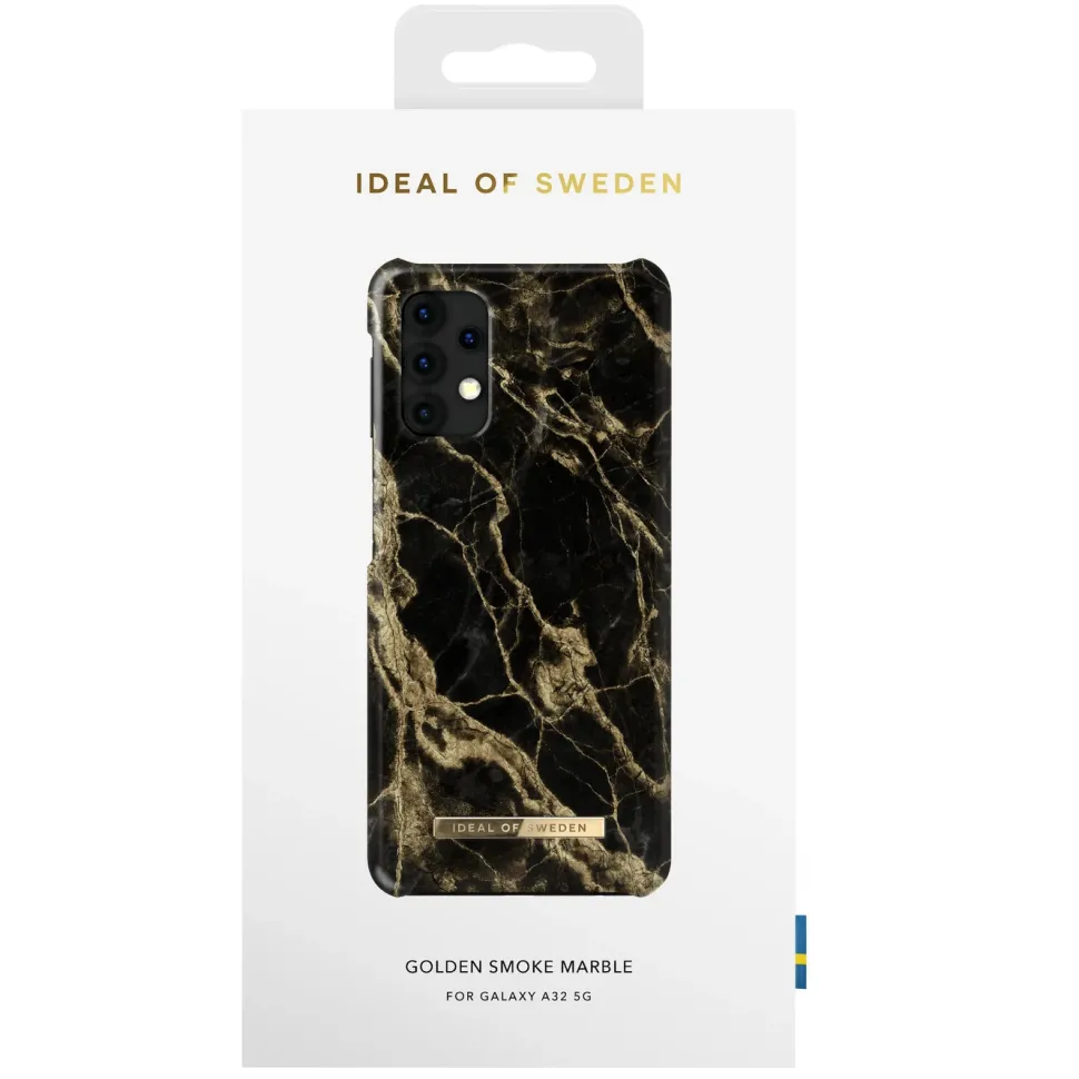 IDEAL OF SWEDEN Mobilskal för Galaxy A32 5G Golden Smoke Marble