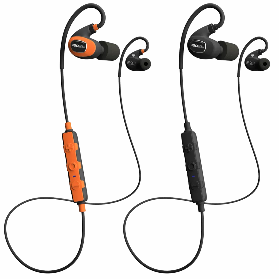 Isotunes Pro 2.0 Hörselskydd med Bluetooth Orange EN352
