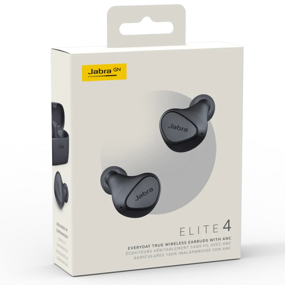 Jabra Elite 4 Trådlösa hörlurar Dark grey