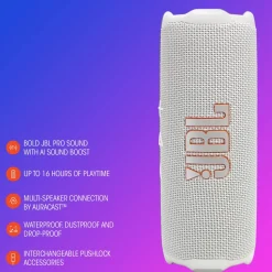 JBL Flip 7 Portabel trådlös högtalare Vit