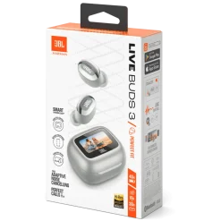 JBL Live Buds 3 Trådlösa hörlurar Silverfärgad