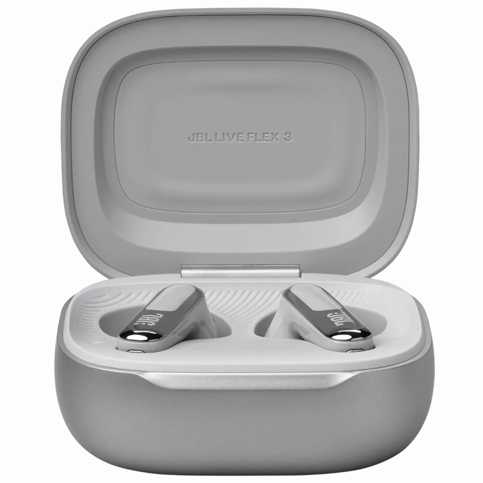 JBL Live Flex 3 Trådlösa hörlurar Silverfärgad
