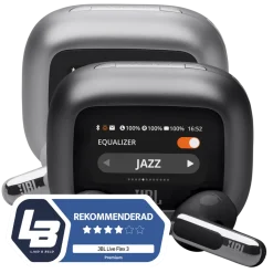 JBL Live Flex 3 Trådlösa hörlurar Silverfärgad