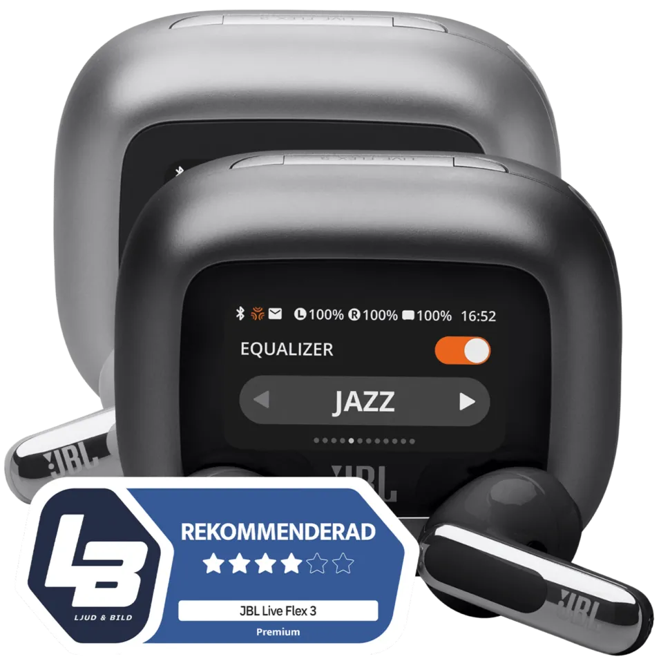 JBL Live Flex 3 Trådlösa hörlurar Silverfärgad