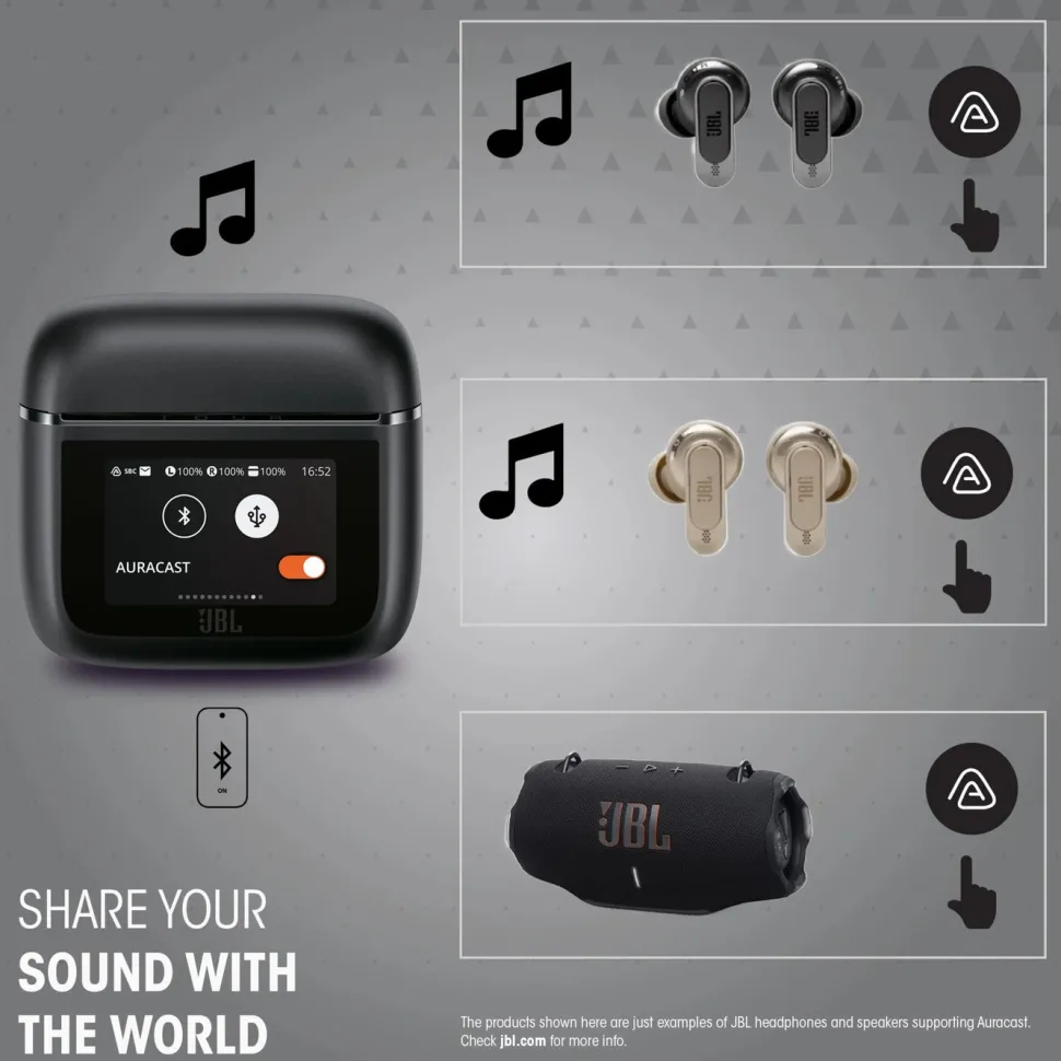JBL Tour Pro 3 trådlösa in-ear-hörlurar Grön