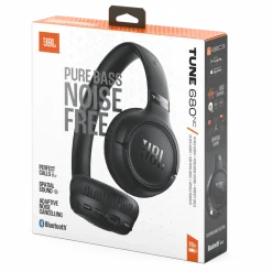 JBL Tune 680NC Trådlösa on-ear-hörlurar med aktiv brusreducering Svart