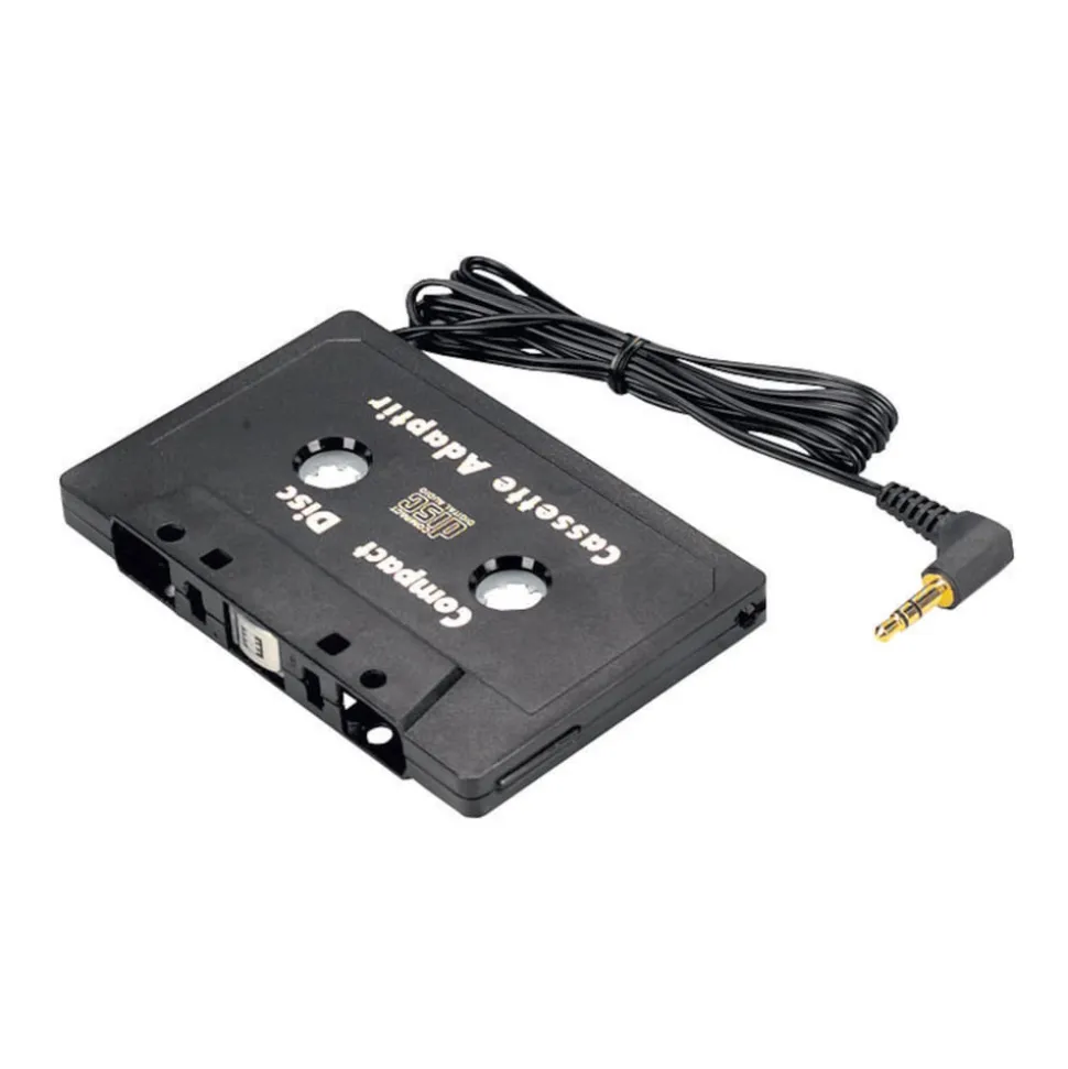 Kassettadapter 3,5 mm-kontakt Svart